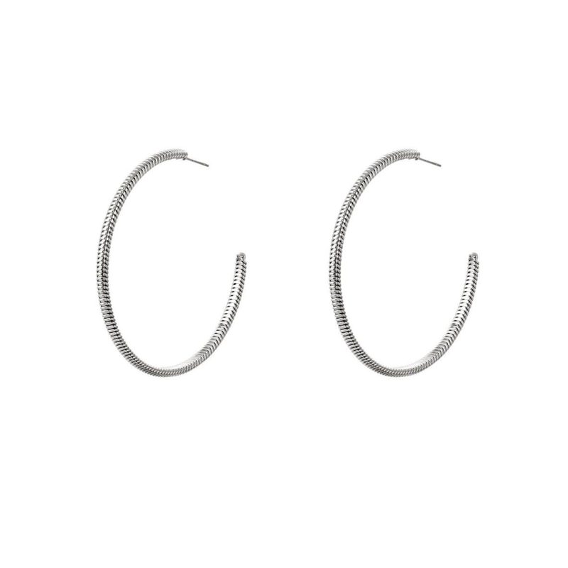 Naušnice Alka - velike (srebreno)