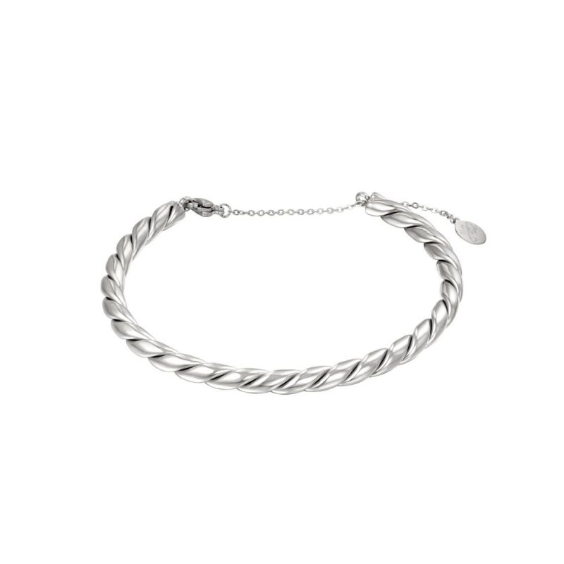 Narukvica Bangle Rope - srebreno
