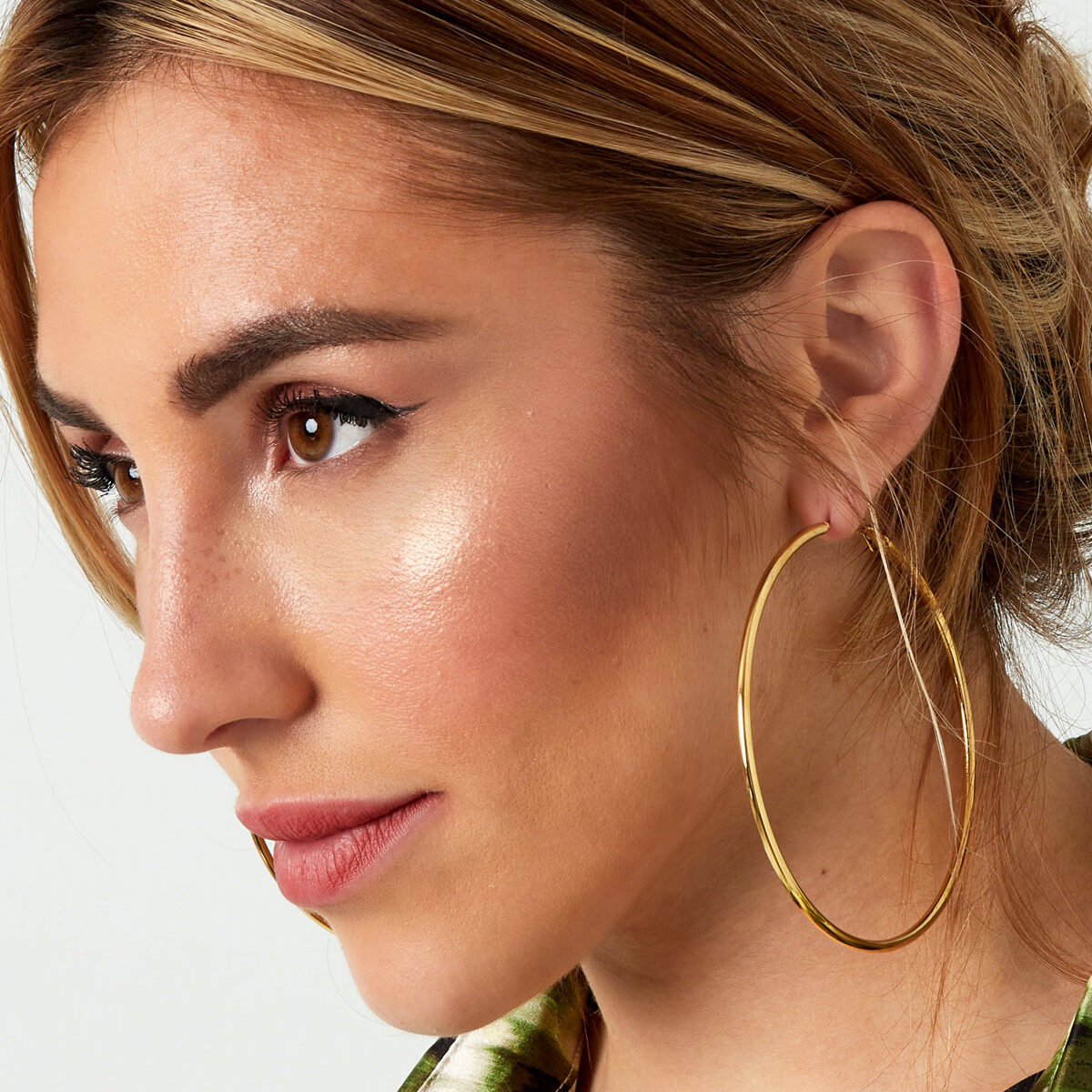 Naušnice Basic Hoops - zlatne - Slika 2