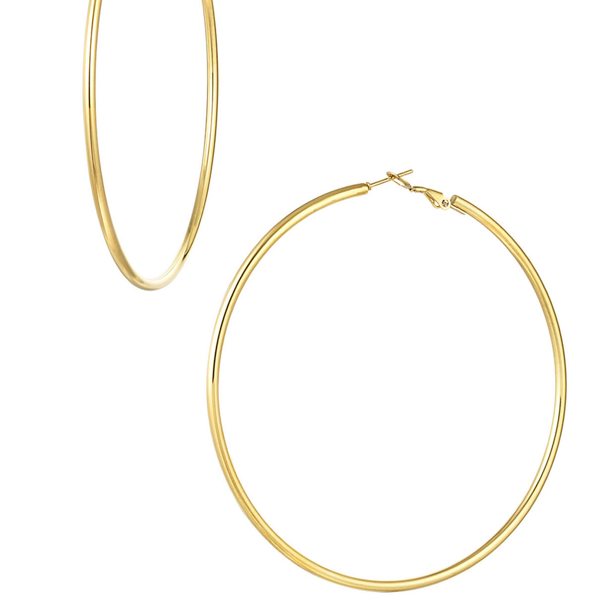 Naušnice Basic Hoops - zlatne