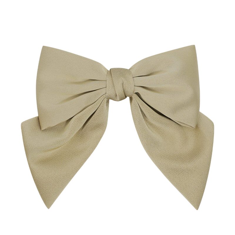 Mašna za kosu - kratka bež