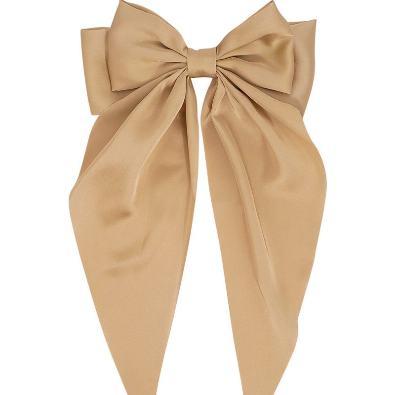 Mašna za kosu - duga bež