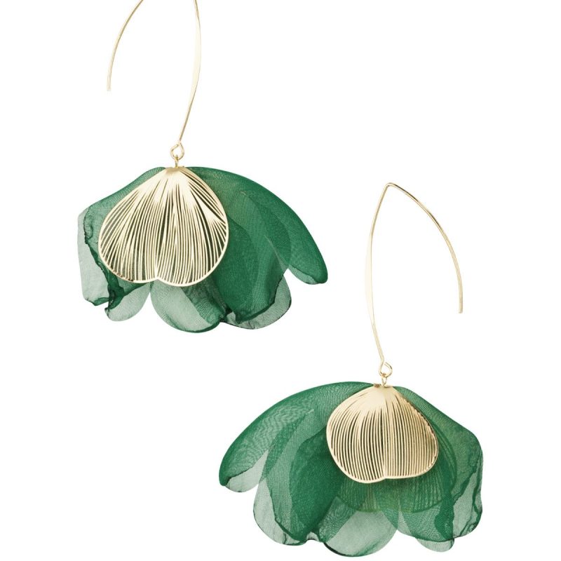 Naušnice Charming - Zelene