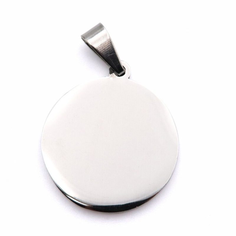 Krug - 18mm - privjesak srebreno